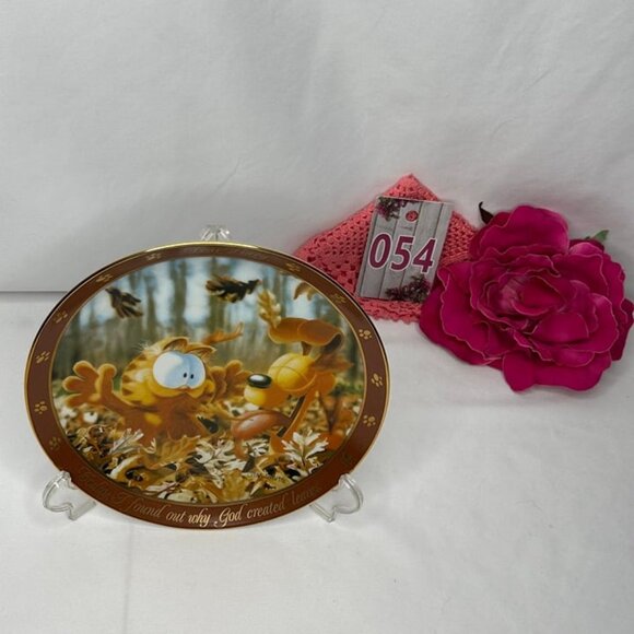 Vintage The Garfield Collectors Plates "Dear Diary Series"  God Created Leaves - Picture 2 of 6
